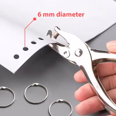 Feiyide Tang Pembolong Kertas Plier One Hole Punch 6mm - 1106 - Silver
