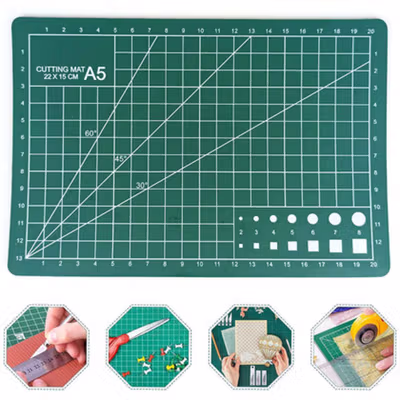 Taffware Working Pad Cutting Mat Alas Potong Papan Kerja A5 22x15cm - GKSA4 - Green