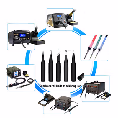 JCD Set Mata Solder Station Tool Iron Tip 900M-T 5 PCS - JC16 - Black