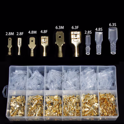 Taffware Skun Terminal Gepeng Insulated Connector Male Female 720 PCS - GB7 - Multi-Color