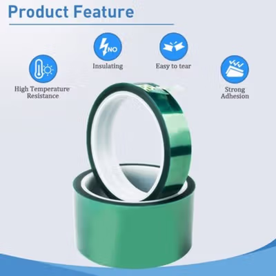 YX Isolasi Tahan Panas Lakban Solder 200 Derajat Masking Die Cut 33M 5mm - PG33M - Green