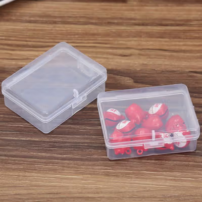Kotak Perhiasan Aksesoris Plastic Storage Jewelry Box - PJ322 - Transparent