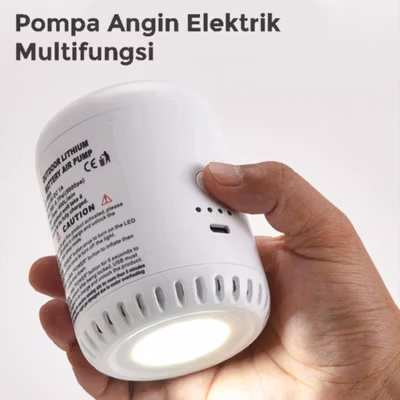 ESTELAR Pompa Angin Elektrik Multifungsi Inflator Deflator with LED - CZ-666A - White