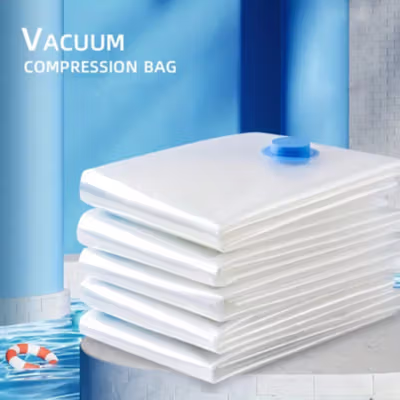 TaffPACK Kantong Plastik Vakum Pakaian Multifungsi Vacuum Bag 1 PCS 80x110cm - YK-1000 - Transparent