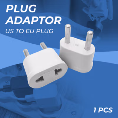 Taffware Adaptor dan Konverter Travel US to EU Plug 10A 250V 1 PCS - WN-20 - White