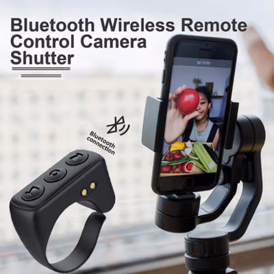 COKIS Remot Kontrol Bluetooth 5.0 Tiktok Selfie Universal iOS Android - D01 Pro - Black