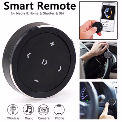Kebidumei Smart Remote Setir Bluetooth Music Control Wireless - HGY27 - Black
