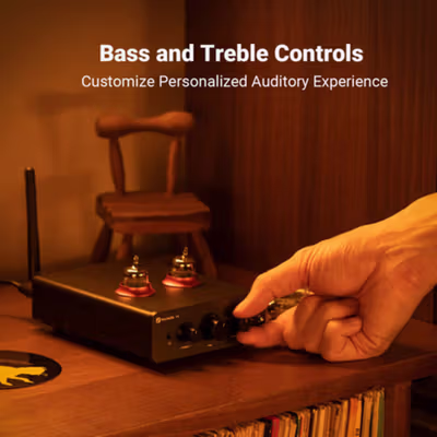 Fosi Audio Preamp Tube Bluetooth 5.1 AptX LL HD Bass and Treble - P3 - Black