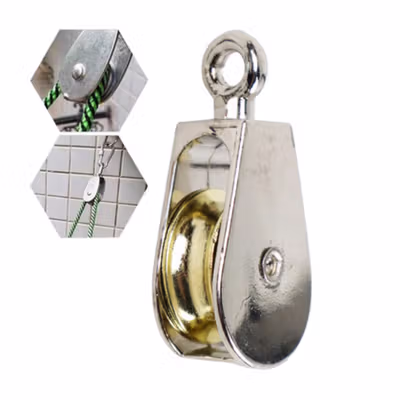 Taffware Katrol Mini Swivel Pulley Single Wheel 52mm - AL52 - Silver