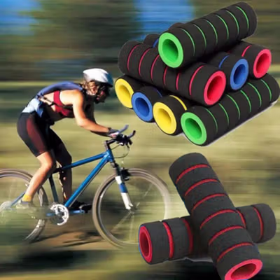 Grip Gagang Sepeda Bike Handlebar Spons Grip 1 Pair - GH-081H - Red