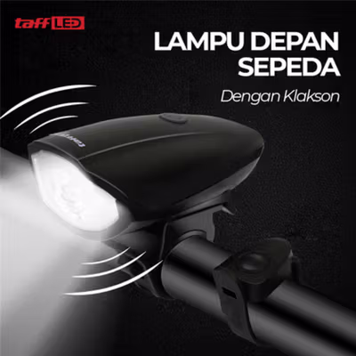 TaffLED Lampu Depan Sepeda LED CREE XPG Klakson 1200mAh 250 Lumens - 7588 - Black