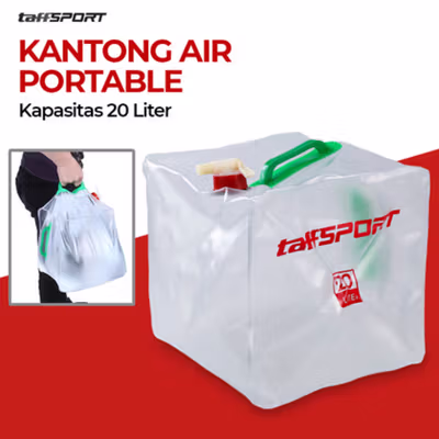 TaffSPORT Kantong Air Portable Camping Water Storage 20L - ST-216 - Transparent