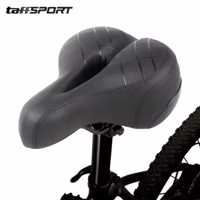 TaffSPORT Jok Sadel Sepeda Bike Saddle Shock Absorber Breathable - ZF35 - Black
