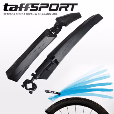 TaffSPORT Spakbor Sepeda Depan dan Belakang MTB - Y901 - Black