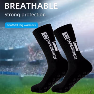 TAPEDESIGN Kaos Kaki Pendek Olahraga Anti Slip Breathable Sock Pria 38-44 - TD3 - Black