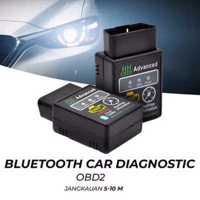 Bluetooth Car Diagnostic OBD2 Scanner Diagnosa Kendaraan - ELM327 - Black