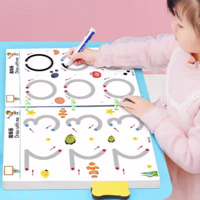 CPY Magical Tracing Workbook Set Practice Copybook for Kids - 001 - Green
