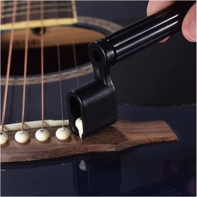 TaffSTUDIO Alat Pembuka Bridge Pin Senar Gitar - JF-102 - Black