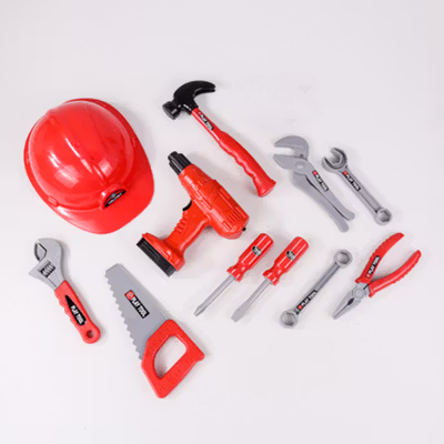 YICHI Hardware Tool Toy Mainan Perkakas Anak Simulasi Pertukangan - TD46 - Red