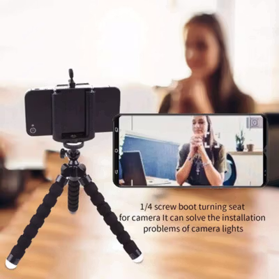 COOLJIER Tripod Mini Kamera Portable Flexible Octopus Gorillapod 17cm - XTK75 - Black