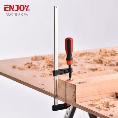 ENJOYWORKS Penjepit Kayu F Clamp Handle-C Woodworking Clamp Carpentry 50x300mm - ECF405 - No Color