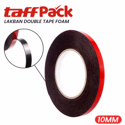 TaffPACK Lakban Double Tape Foam 10M 10mm - Red