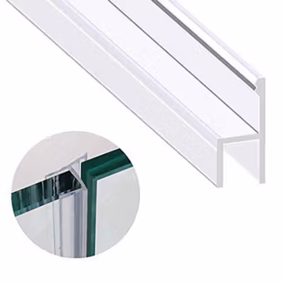 TaffHOME Lis Sela Pintu Silicone Rubber Door Sealing Strip Type H 1M 6mm - TP40 - Transparent