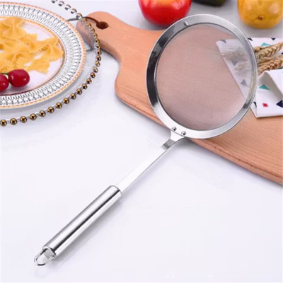 EH-LIFE Sendok Saringan Minyak Dapur Stainless Steel Skimmer 13.5cm - KT399 - Silver