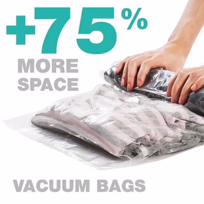 TaffPACK Kantong Plastik Vacuum Sealer Storage Bag 5 PCS 50x70cm - ZKD002 - No Color