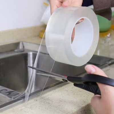 TaffPACK Lakban Waterproof Dapur Kitchen Sink Seal Tape 3M 20mm - YK-468 - Transparent