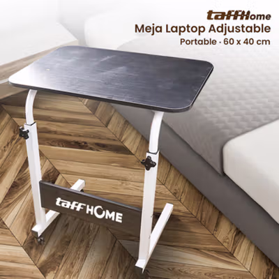 TaffHOME Meja Laptop Adjustable Portable Working Desk 60x40cm - ND02 - Black