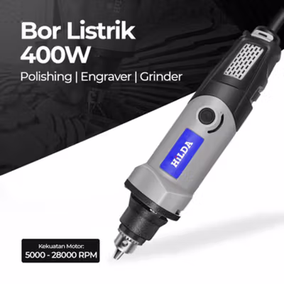 HILDA Bor Listrik Mini Electric Drill Polishing Engraver Grinder 400W - MD400 - No Color