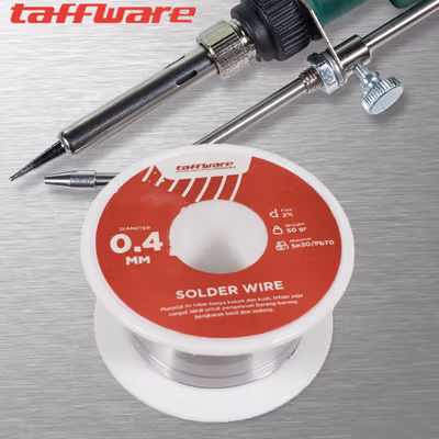 Taffware Kawat Timah Solder Sn30/Pb70 50gr 0.4mm - No Color