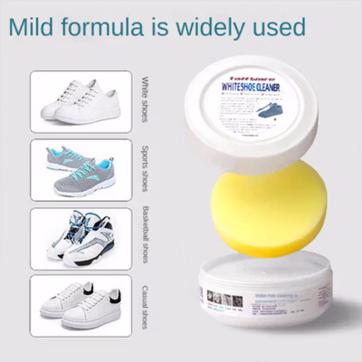Taffware Krim Pemutih Pembersih Sepatu Sneakers 260g with Spons - Q220 - White