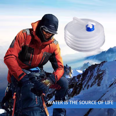 TaffSPORT Kantong Air Lipat Foldable Camping Water Storage Plastik PE 15L - ST-117 - Transparent
