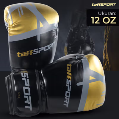 TaffSPORT WOESAD Sarung Tangan Tinju MMA UFC Boxing Muay Thai Glove 12oz - WSD-85 - Black
