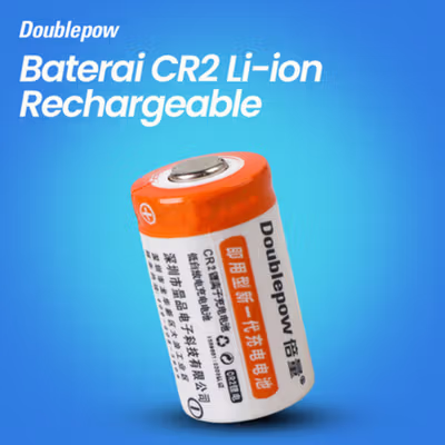 Doublepow Baterai Rechargeable CR2 Li-Ion 3V 900mAh 1 PCS - Orange