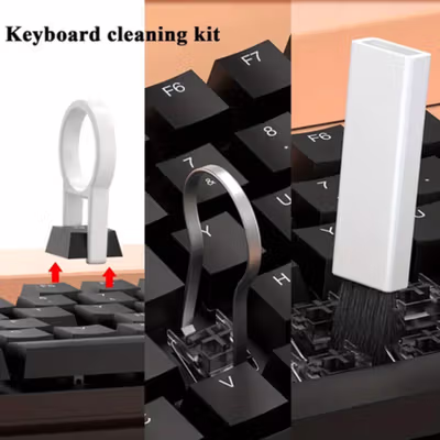 FURONGXIN Sikat Pembersih Keyboard Cleaning Brush 20in1 with Liquid - Q20 - Black