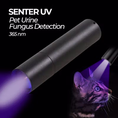 TaffLED Senter UV Mini Rechargeable Money Detector 365nm 500mAh - S11-Z - Black