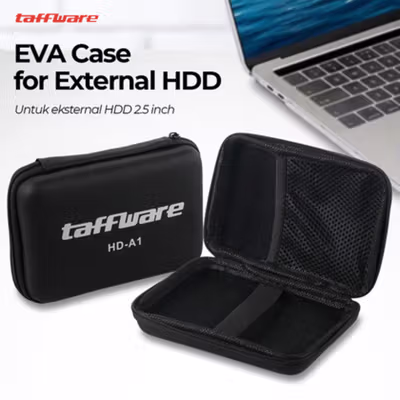 Taffware EVA Case for External HDD Power Bank 2.5 Inch - HD-A1 - Black
