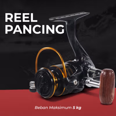 TaffSPORT Reel Pancing Spinning Fishing Reel 5.2:1 800 - SU800 - Black