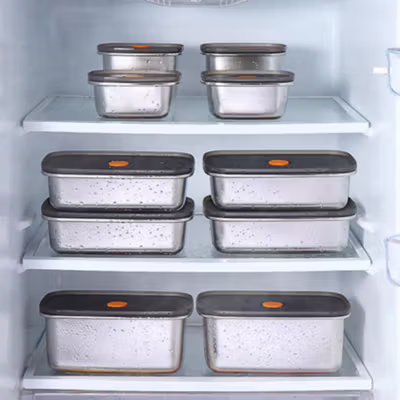 TaffHOME Kotak Makan Lunch Box Multifunction Stainless Steel 304 550ml - AC-21 - Black