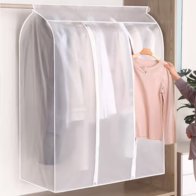 TaffHOME Cover Pakaian Gaun Jas Anti Debu PEVA 50x80x90 cm - CY-08 - Transparent