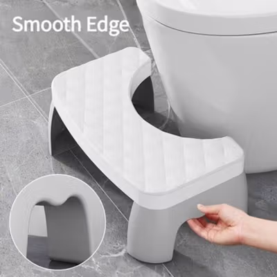 HOXHECIN Kursi Pijakan Kaki Kloset Toilet Stool Bathroom - H42 - Gray