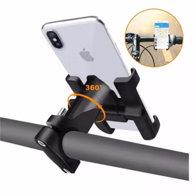 INIU Holder Handlebar Sepeda Smartphone Full Metal Body - C-2 - Black