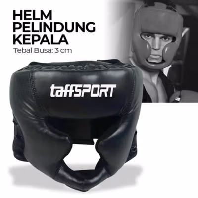 TaffSPORT Helm Pelindung Kepala Head Protector Helmet Sanda Sile L - WSD-2005 - Black