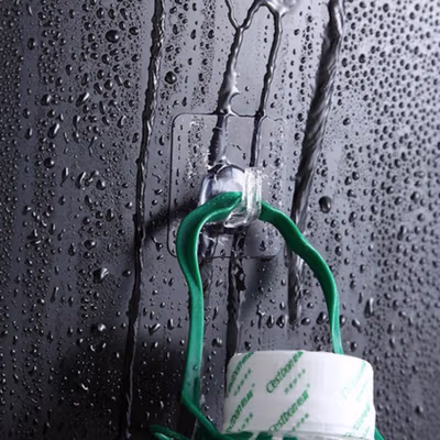 KITPIPI Gantungan Hook Wall Hanger Organizer Adhesive 10 PCS - TC22 - Transparent