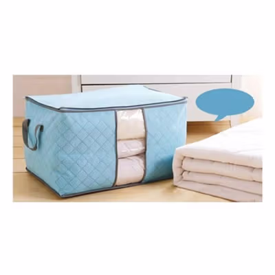 Urijk Kantong Pakaian Organizer Landscape Storage Box - M1466 - Blue