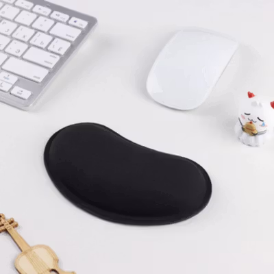 HUXUAN Mouse Wrist Rest Pad Rubber Slow Rebound 14x8x2.2cm - HX061 - Black