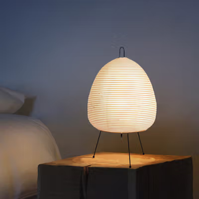 PAKFAN Lampu Meja Hias Desk Lamp Paper Dimmable 3in1 Color E27 - TL04 - White